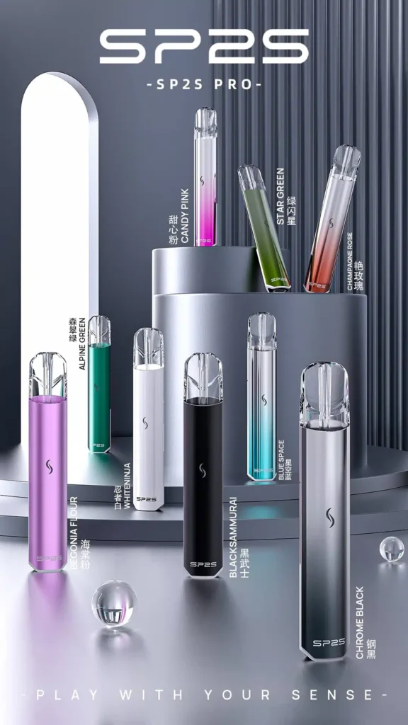 SP2S Pro國際版發光電子煙主機｜多色選擇・適配一代煙彈・時尚夜光設計-1