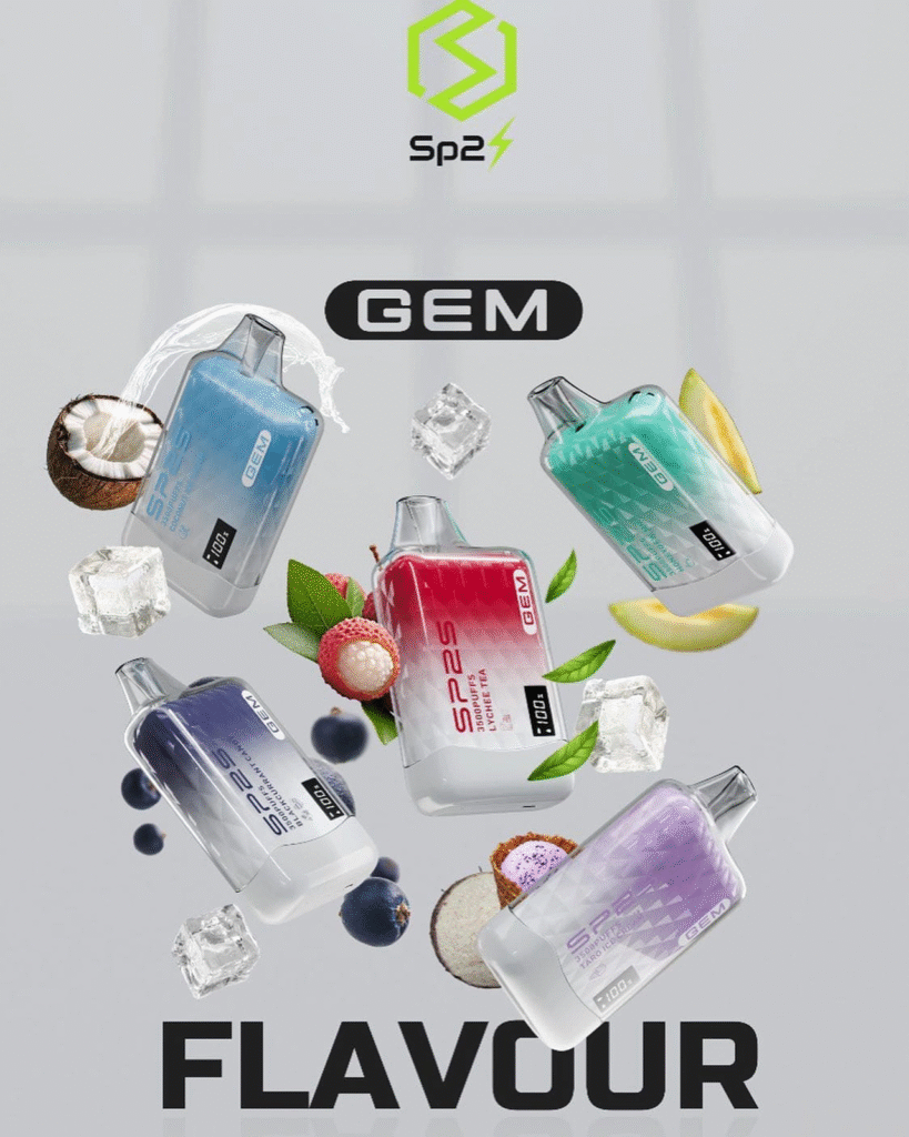 SP2S GEM 9000口拋棄式電子煙｜高清顯示屏｜持久煙感｜精緻設計-1